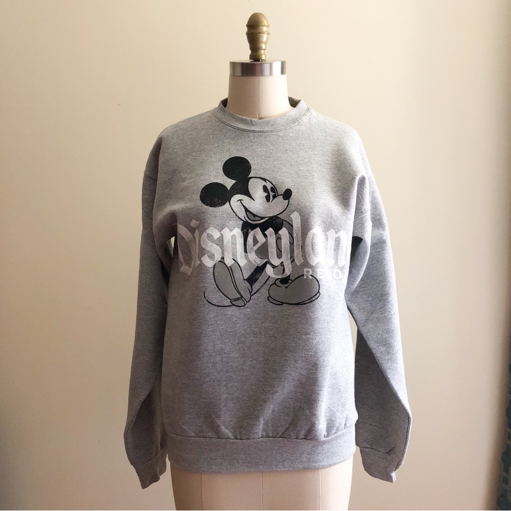 Disneyland Resort Grey Crewneck Sweatshirt Disney Parks